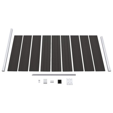vidaXL Πάνελ Περίφραξης Μαύρο 95x186cm από WPC