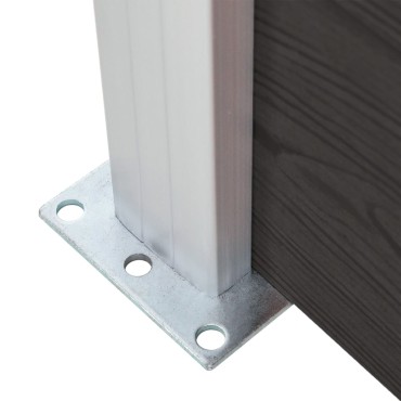 vidaXL Πάνελ Περίφραξης Μαύρο 95x186cm από WPC