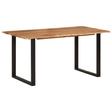 vidaXL Τραπεζαρία 154x80x76cm από Μασίφ Ξύλο Ακακίας 1 τεμ.