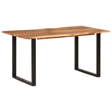 vidaXL Τραπεζαρία 154x80x76cm από Μασίφ Ξύλο Ακακίας 1 τεμ.