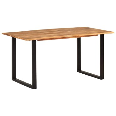 vidaXL Τραπεζαρία 154x80x76cm από Μασίφ Ξύλο Ακακίας 1 τεμ.