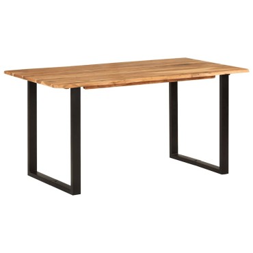 vidaXL Τραπεζαρία 154x80x76cm από Μασίφ Ξύλο Ακακίας 1 τεμ.