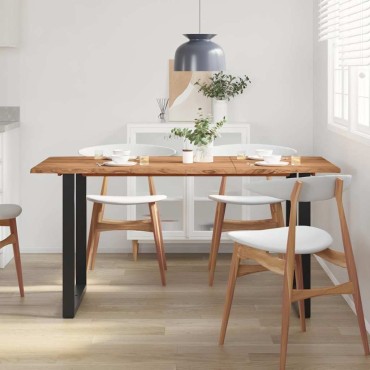 vidaXL Τραπεζαρία 154x80x76cm από Μασίφ Ξύλο Ακακίας 1 τεμ.