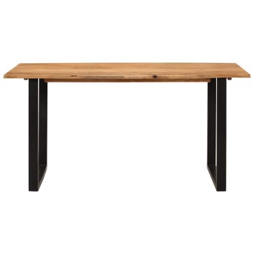 vidaXL Τραπεζαρία 154x80x76cm από Μασίφ Ξύλο Ακακίας 1 τεμ.
