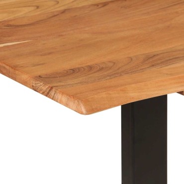 vidaXL Τραπεζαρία 154x80x76cm από Μασίφ Ξύλο Ακακίας 1 τεμ.