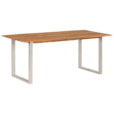 vidaXL Τραπεζαρία 180x90x76cm από Μασίφ Ξύλο Ακακίας 1 τεμ.