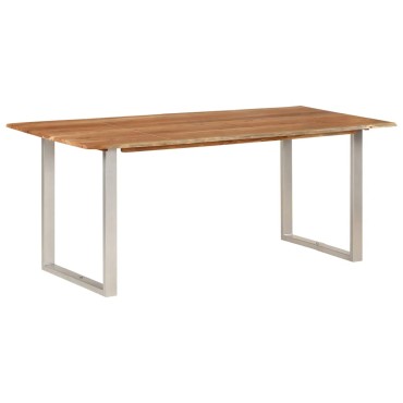 vidaXL Τραπεζαρία 180x90x76cm από Μασίφ Ξύλο Ακακίας 1 τεμ.