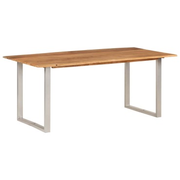 vidaXL Τραπεζαρία 180x90x76cm από Μασίφ Ξύλο Ακακίας 1 τεμ.