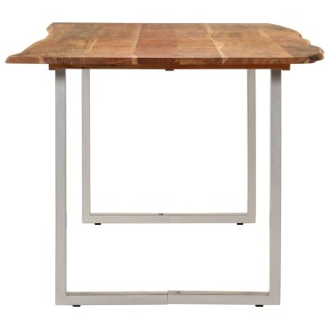 vidaXL Τραπεζαρία 180x90x76cm από Μασίφ Ξύλο Ακακίας 1 τεμ.