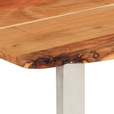 vidaXL Τραπεζαρία 180x90x76cm από Μασίφ Ξύλο Ακακίας 1 τεμ.
