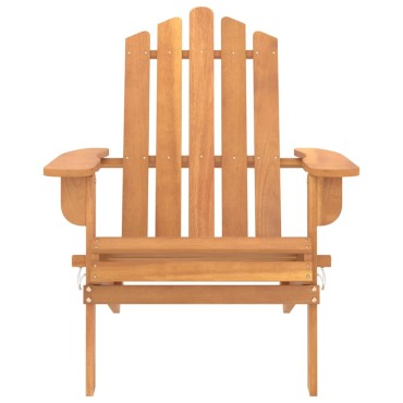 vidaXL Καρέκλα Κήπου Adirondack από Μασίφ Ξύλο Ακακίας 75x84x90cm 1 τεμ.