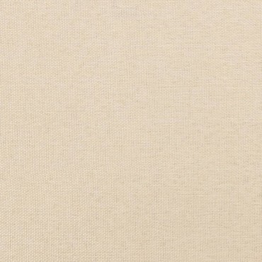 vidaXL Κρεβάτι Boxspring με Στρώμα Κρεμ 120x200 εκ. Υφασμάτινο
