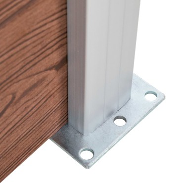 vidaXL Σετ Πάνελ Περίφραξης Καφέ 699x146cm από WPC