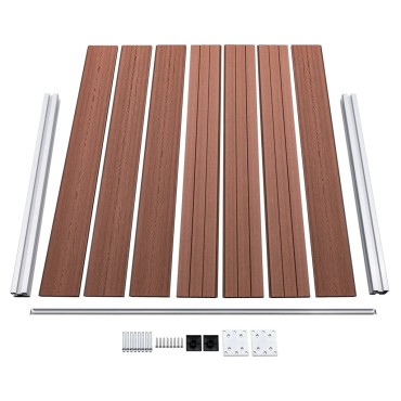 vidaXL Σετ Πάνελ Περίφραξης Καφέ 872x146cm από WPC