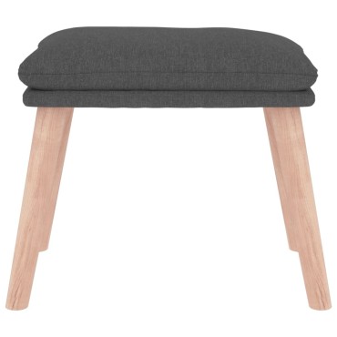 vidaXL Υποπόδιο Σκούρο Γκρι 45x29,5x35cm Υφασμάτινο 1 τεμ.