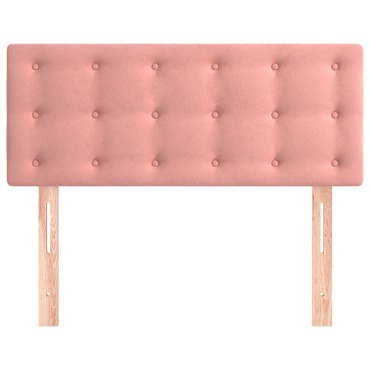 vidaXL Κεφαλάρι Κρεβατιού Ροζ 90x5x78/88cm Βελούδινο 1 τεμ.