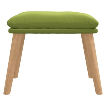 vidaXL Υποπόδιο Ανοιχτό Πράσινο 45x29,5x35cm Βελούδινο 1 τεμ.