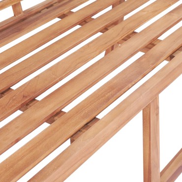 vidaXL Παγκάκι Κήπου 127x58,5x92,5cm από Μασίφ Ξύλο Teak 1 τεμ.