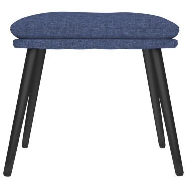 vidaXL Υποπόδιο Μπλε 45x29,5x35cm Υφασμάτινο 1 τεμ.