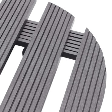 vidaXL Βάσεις για Γλάστρες με Ρόδες 4 τεμ. Γκρι Ø30x7,5 εκ. από WPC