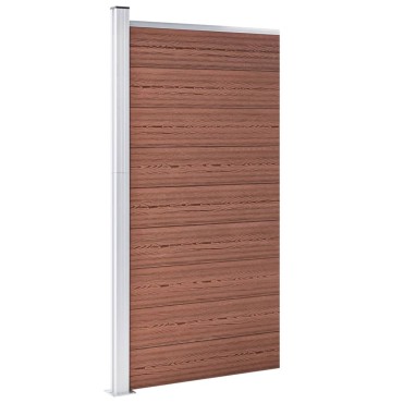 vidaXL Πάνελ Περίφραξης Καφέ 95x186cm από WPC