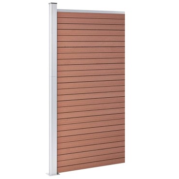 vidaXL Πάνελ Περίφραξης Καφέ 95x186cm από WPC