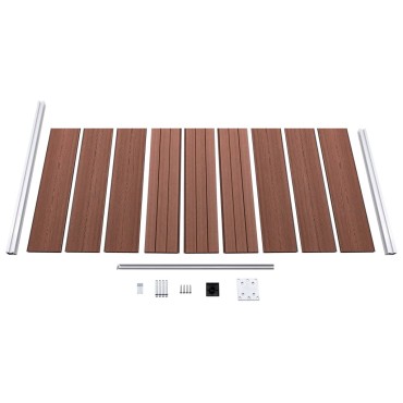 vidaXL Πάνελ Περίφραξης Καφέ 95x186cm από WPC