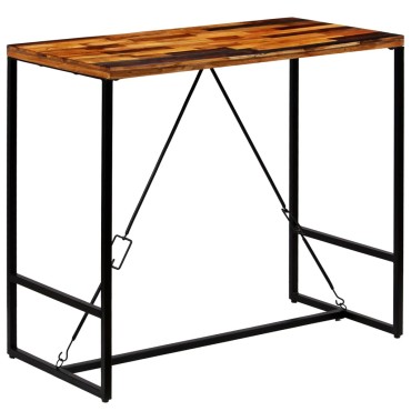 vidaXL Τραπέζι Μπαρ 120x60x106cm από Μασίφ Ανακυκλωμένο Ξύλο 1 τεμ.