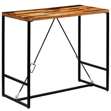 vidaXL Τραπέζι Μπαρ 120x60x106cm από Μασίφ Ανακυκλωμένο Ξύλο 1 τεμ.