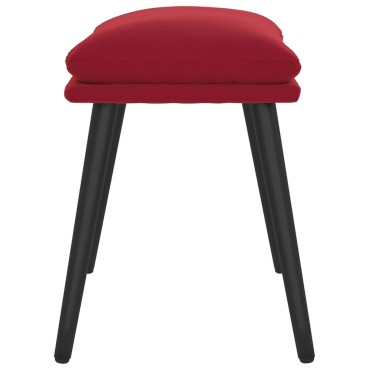 vidaXL Υποπόδιο Μπορντό 45x29,5x35cm Βελούδινο 1 τεμ.