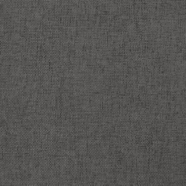 vidaXL Υποπόδιο Σκούρο Γκρι 45x29,5x35cm Ύφασμα & Συνθετικό Δέρμα 1 τεμ.