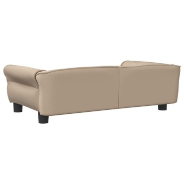 vidaXL Κρεβάτι Σκύλου Καπουτσίνο 95 x 55 x 30 εκ. Βελούδινο