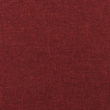 vidaXL Υποπόδιο Μπορντό 45x29,5x35cm Ύφασμα & Συνθετικό Δέρμα 1 τεμ.