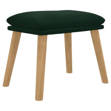 vidaXL Υποπόδιο Σκούρο Πράσινο 45x29,5x35cm Βελούδινο 1 τεμ.