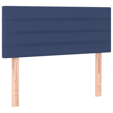 vidaXL Κεφαλάρι Κρεβατιού Μπλε 90x5x78/88cm Υφασμάτινο 1 τεμ.
