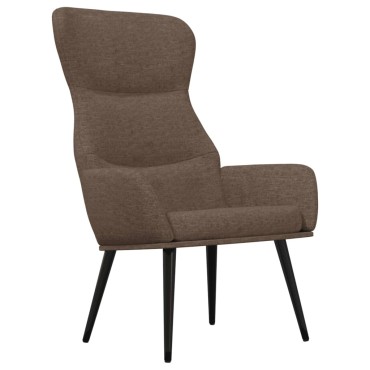 vidaXL Πολυθρόνα Relax Taupe Υφασμάτινη με Σκαμπό 70x77x94cm 1 τεμ.