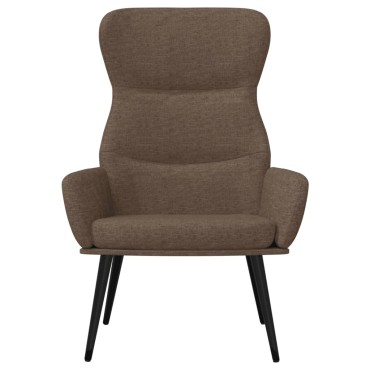 vidaXL Πολυθρόνα Relax Taupe Υφασμάτινη με Σκαμπό 70x77x94cm 1 τεμ.