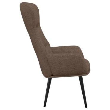 vidaXL Πολυθρόνα Relax Taupe Υφασμάτινη με Σκαμπό 70x77x94cm 1 τεμ.