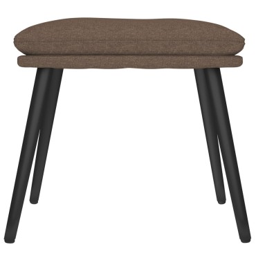 vidaXL Πολυθρόνα Relax Taupe Υφασμάτινη με Σκαμπό 70x77x94cm 1 τεμ.