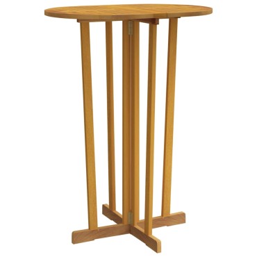 vidaXL Τραπέζι Μπαρ Πτυσσόμενο 90x65x105cm από Μασίφ Ξύλο Teak 1 τεμ.