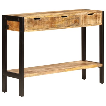 vidaXL Μπουφές με 3 Συρτάρια 110x35x75cm από Μασίφ Ξύλο Μάνγκο 1 τεμ.