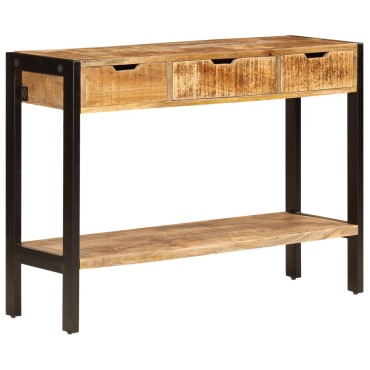 vidaXL Μπουφές με 3 Συρτάρια 110x35x75cm από Μασίφ Ξύλο Μάνγκο 1 τεμ.