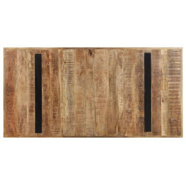 vidaXL Τραπεζαρία 160x80x76cm από Ακατέργαστο Ξύλο Μάνγκο 1 τεμ.