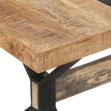vidaXL Τραπεζαρία 160x80x76cm από Ακατέργαστο Ξύλο Μάνγκο 1 τεμ.