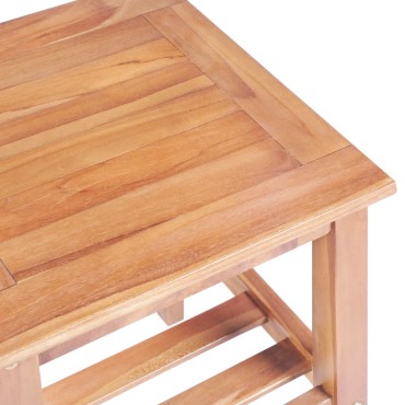 vidaXL Τραπεζάκι Σαλονιού Τετράγωνο 40x40x50cm Μασίφ Ξύλο Teak 1 τεμ.
