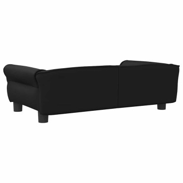 vidaXL Κρεβάτι Σκύλου Μαύρο 95 x 55 x 30 εκ. Βελούδινο
