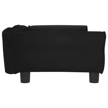 vidaXL Κρεβάτι Σκύλου Μαύρο 95 x 55 x 30 εκ. Βελούδινο