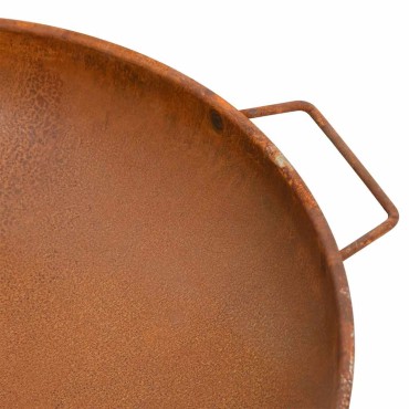 vidaXL Τζάκι Εξωτερικού Χώρου Μαύρο 67,5x58x22,5 εκ. Ατσάλινο