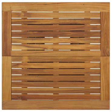 vidaXL Τραπέζι Μπαρ Μαύρο 80x80x110cm Συνθετικό Ρατάν / Ξύλο Ακακίας 1 τεμ.