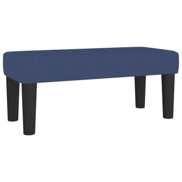 vidaXL Κρεβάτι Boxspring με Στρώμα Μπλε 80x200 εκ. Υφασμάτινο